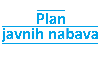 Plan javnih nabava za 2025. godinu